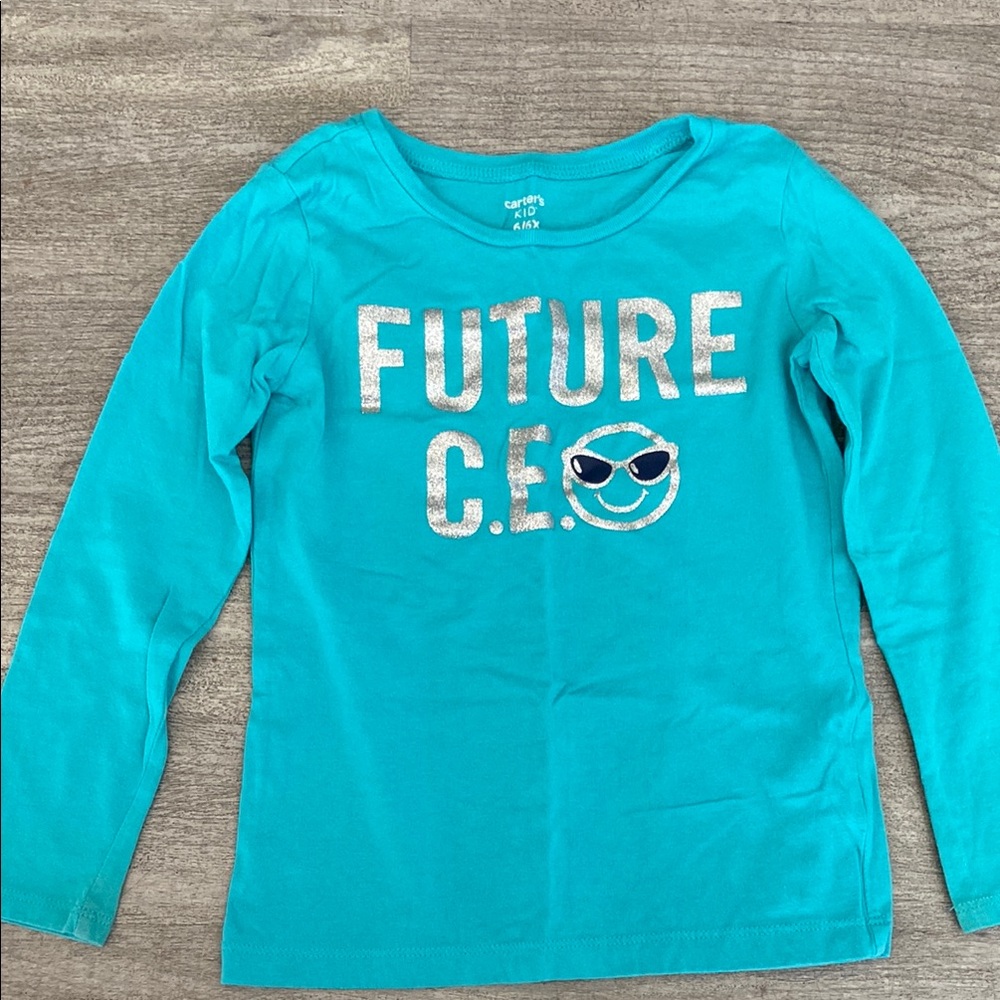 Carter's Teal 'Future C.E.O.' Kids Shirt